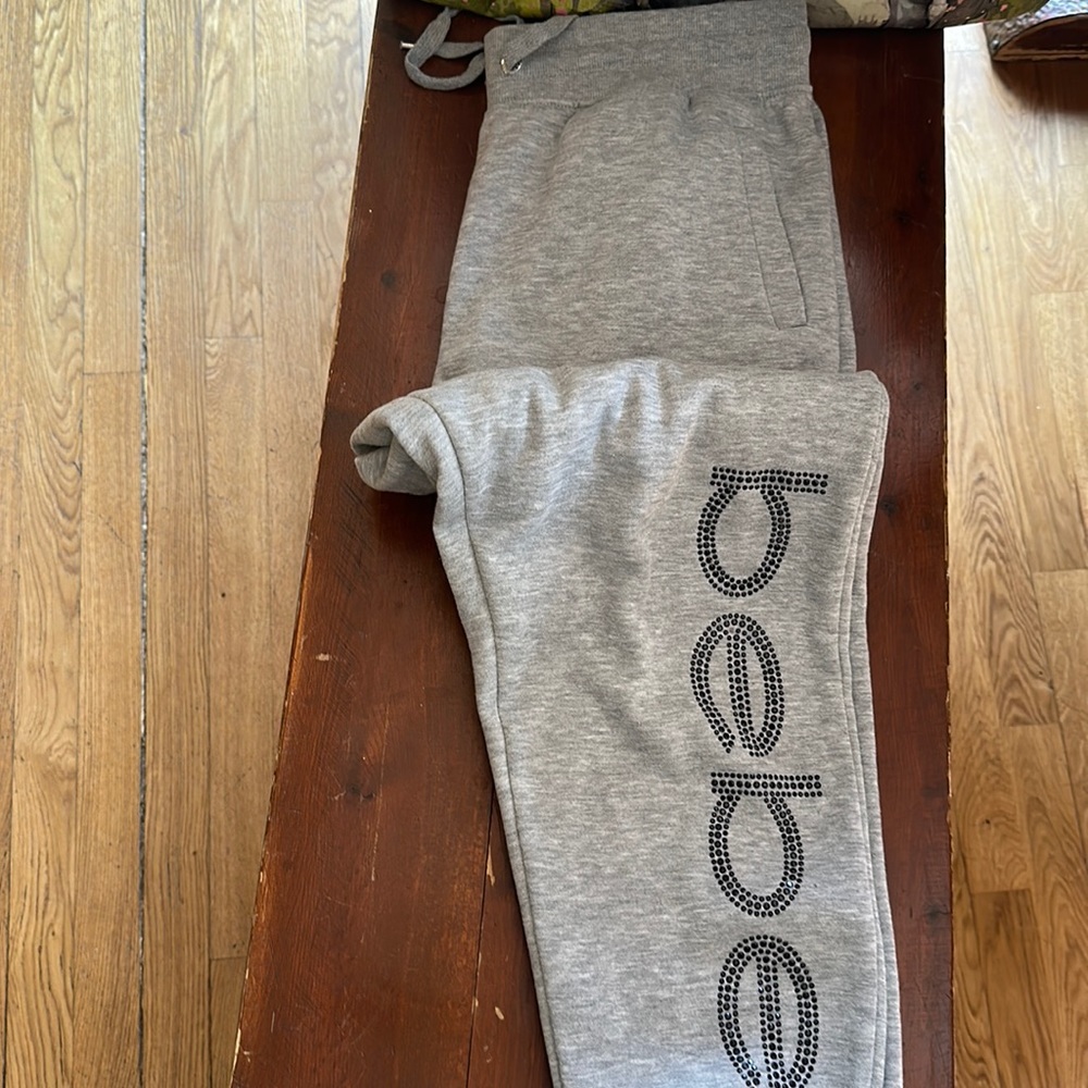 Bebe jogger sweatpants gray size xl